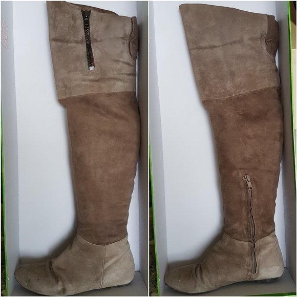 Sam Edelman James Putty Suede Over-the-knee Boots - Picture 2 of 6